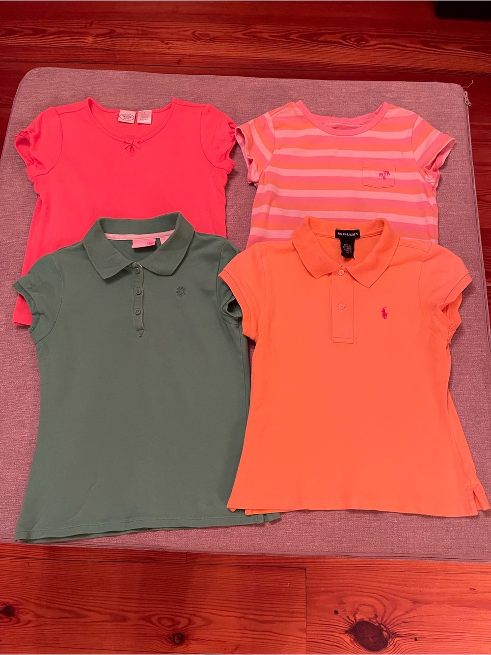 Set of 4 - Girls Shirts Tops - Size 8 - Ralph Lauren Talbots Kids Gap J Khaki